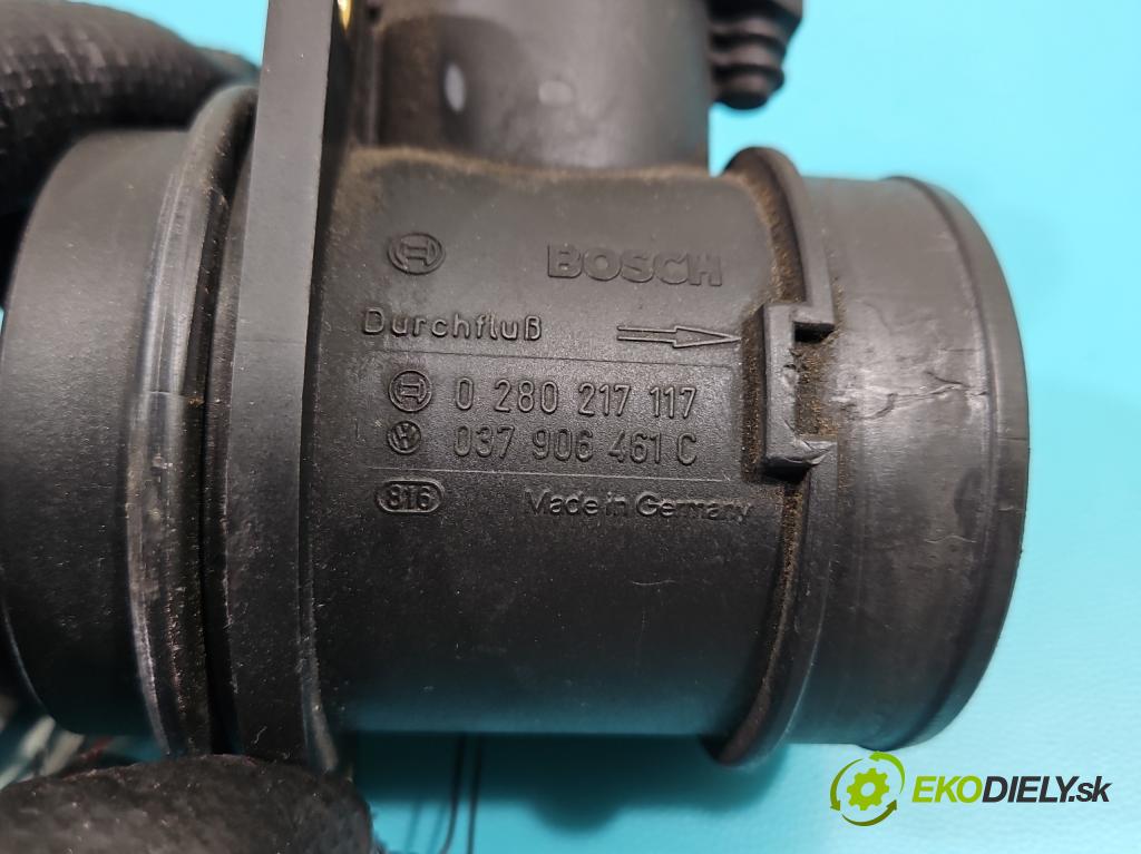 Vw Sharan I 1995-2010 1.8 T 150 HP manual 110 kW 1781 cm3 5- průtokoměr: 0280217117 (Váha vzduchu)