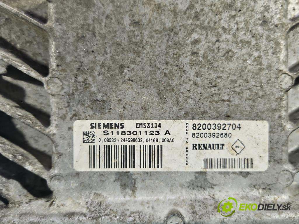 Renault Clio II 1998-2012 1.4 16V 98 HP manual 72 kW 1390 cm3 3- riadiaca jednotka motora S118301123A