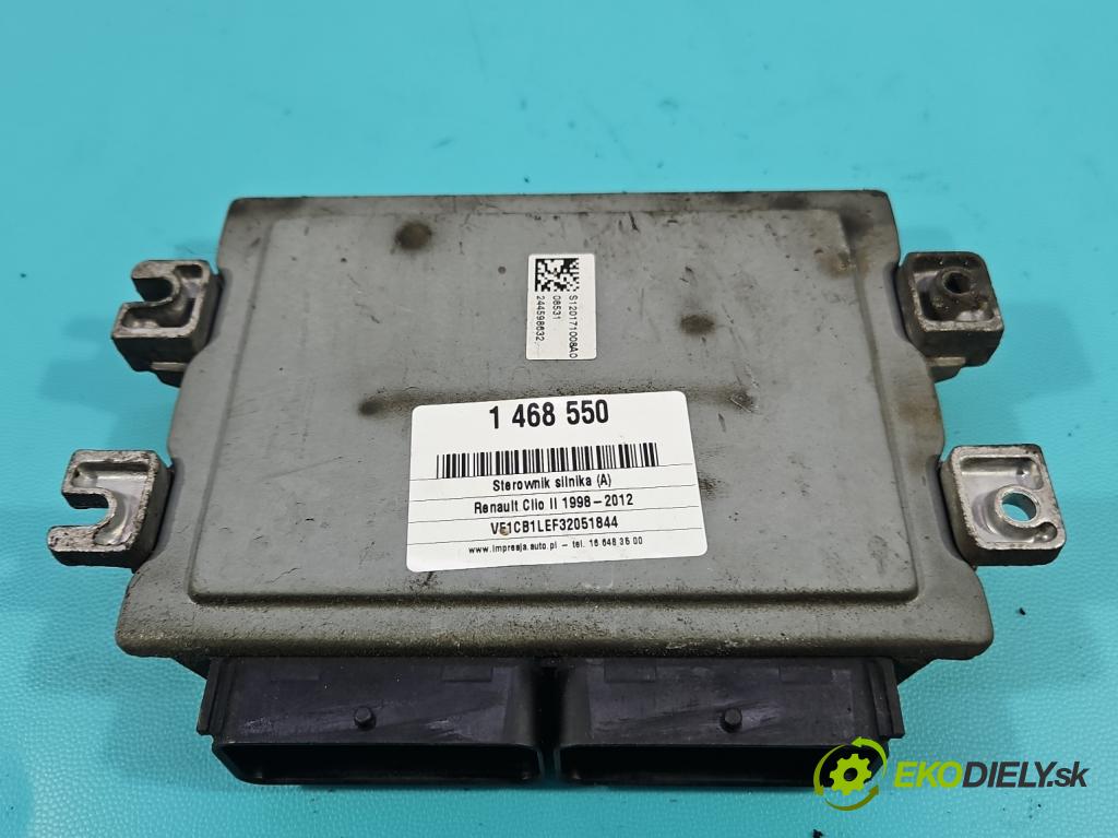 Renault Clio II 1998-2012 1.4 16V 98 HP manual 72 kW 1390 cm3 3- riadiaca jednotka motora S118301123A