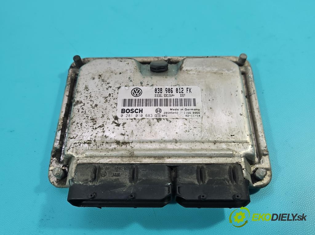 Seat Leon I 1999-2005 1.9 tdi 110 HP manual 81 kW 1896 cm3 5- riadiaca jednotka motora 0281010683