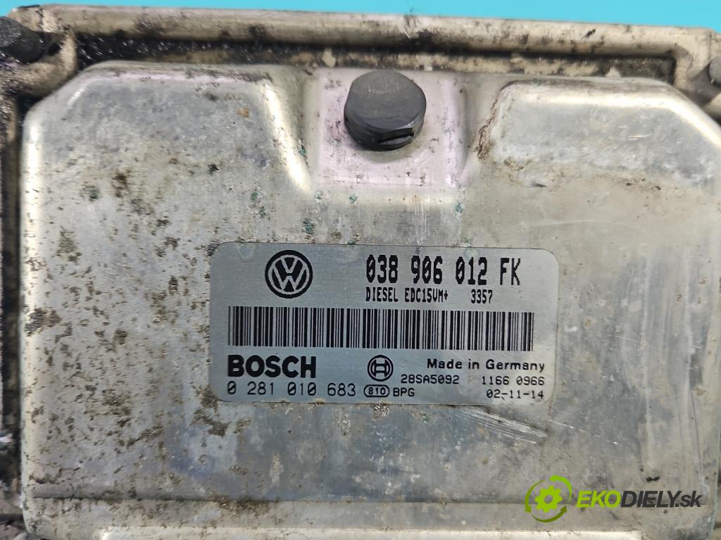 Seat Leon I 1999-2005 1.9 tdi 110 HP manual 81 kW 1896 cm3 5- riadiaca jednotka motora 0281010683