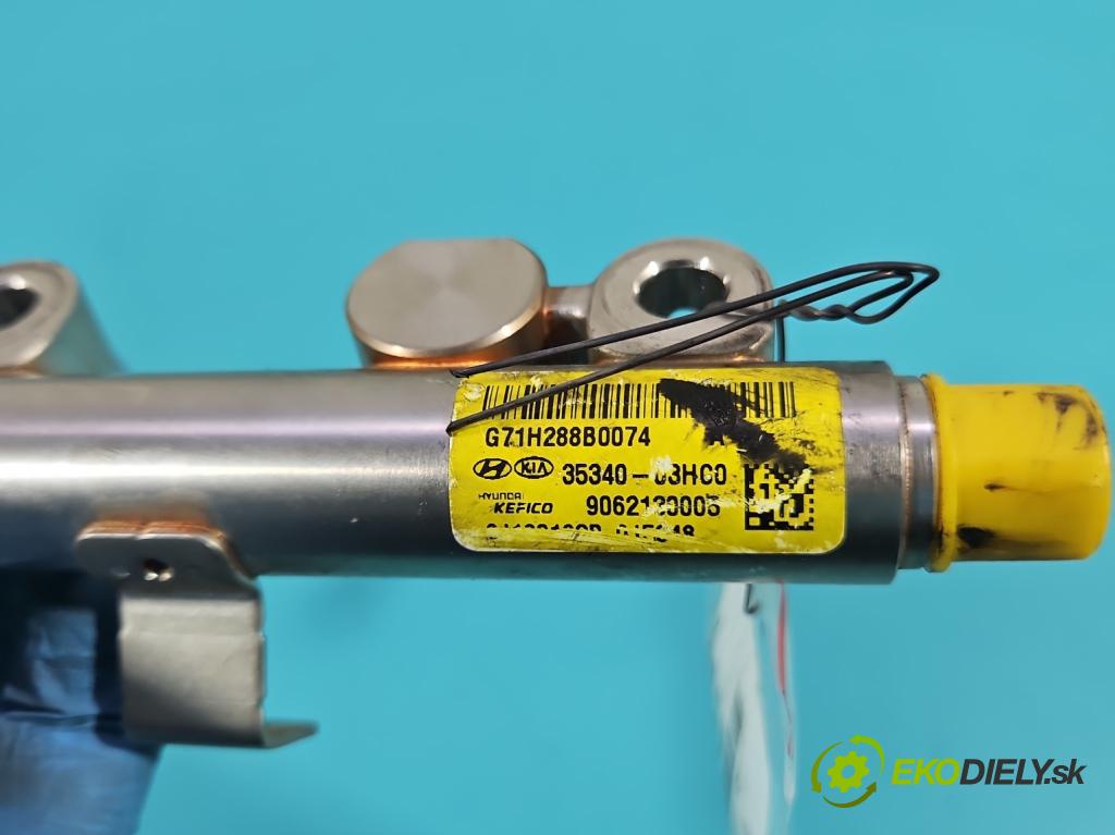 Kia Niro I 2016-2022 1.6 GDI 105 HP automatic 77,2 kW 1580 cm3 5- lišta vstrekovacia 35340-03HG0 (Vstrekovacia lišta)