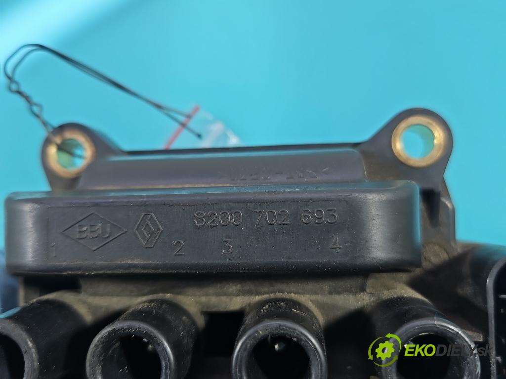 Renault Clio IV 2012-2020 1,2.0 16V 73 HP manual 54 kW 1149 cm3 5- cievka zapaľovacia 8200734204 (Zapaľovacia cievka)