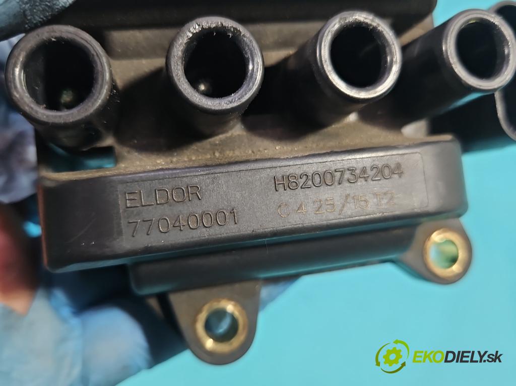 Renault Clio IV 2012-2020 1,2.0 16V 73 HP manual 54 kW 1149 cm3 5- cievka zapaľovacia 8200734204 (Zapaľovacia cievka)