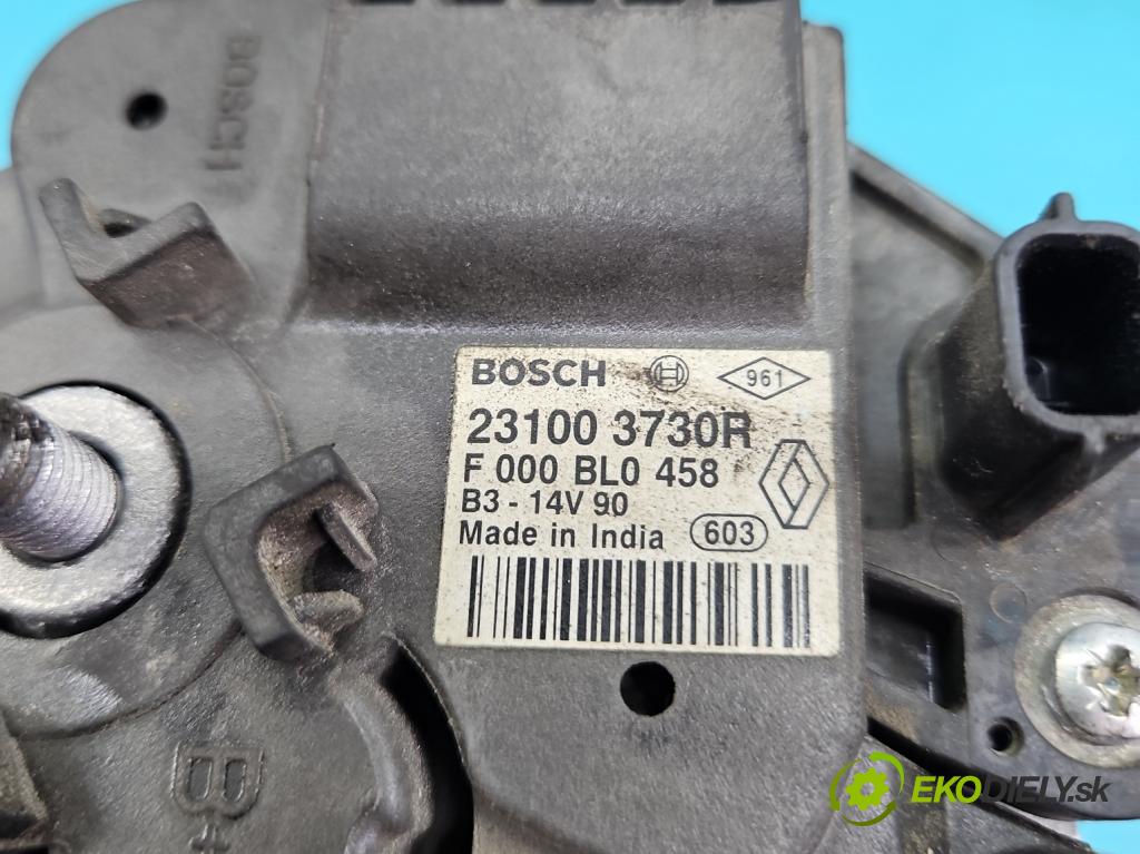 Renault Clio IV 2012-2020 1,2.0 16V 73 HP manual 54 kW 1149 cm3 5- Alternator 231003730R (Alternátor)