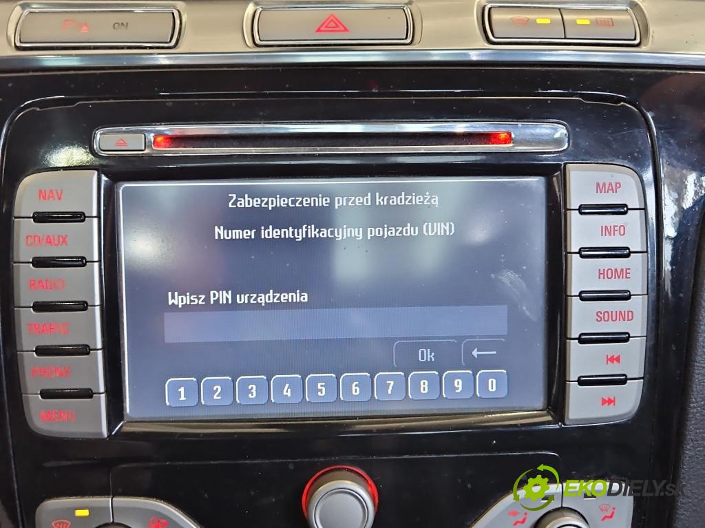Ford S-max 06-15 2.2 tdci 175 HP manual 129 kW 2179 cm3 5- Radio originál 8S7T-18K931-BE