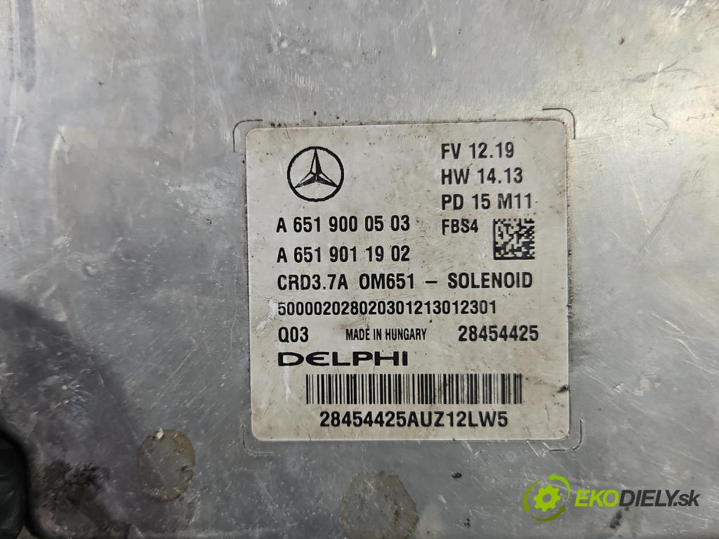 Mercedes E W212 2009-2016 2,2.0 cdi (651924) 136 HP automatic 100 kW 2143 cm3 5- riadiaca jednotka motora A6519000503