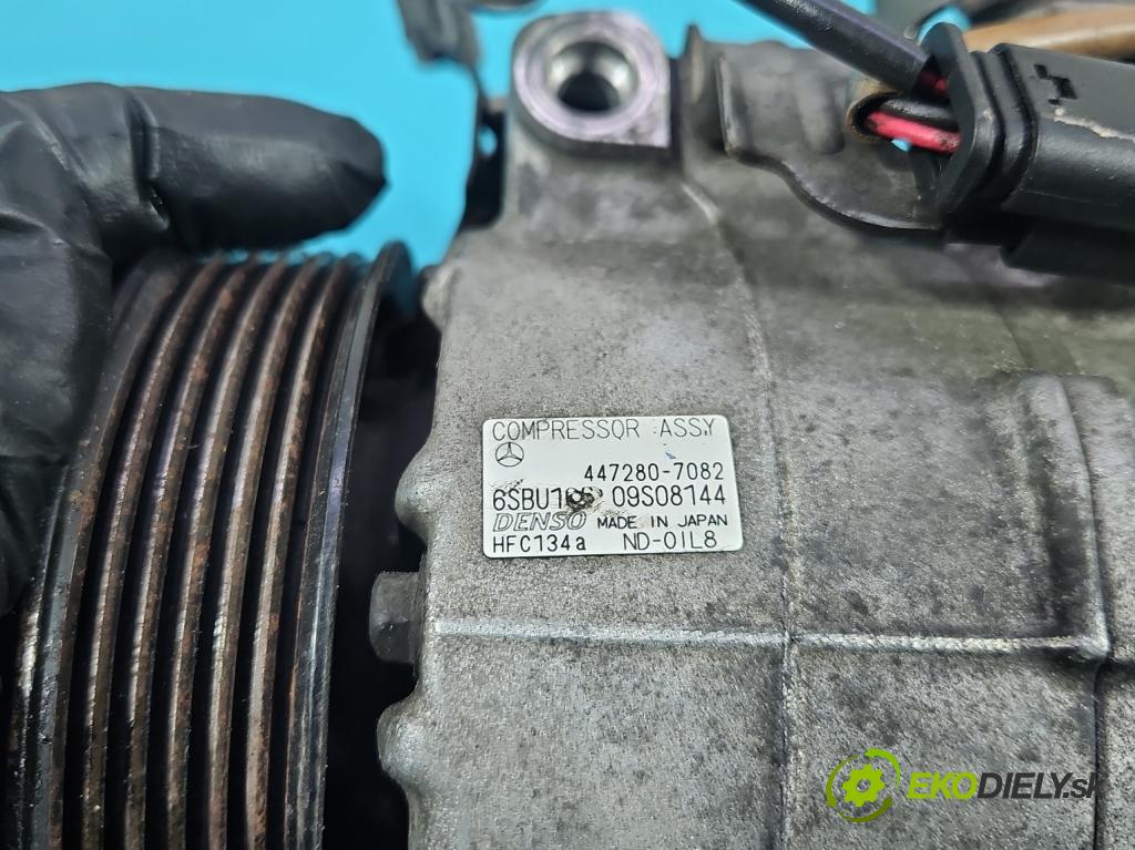 Mercedes E W212 2009-2016 2,2.0 cdi (651924) 136 HP automatic 100 kW 2143 cm3 5- Kompresor: klimatizácie 447280-7082 (Kompresor klimatizácie)