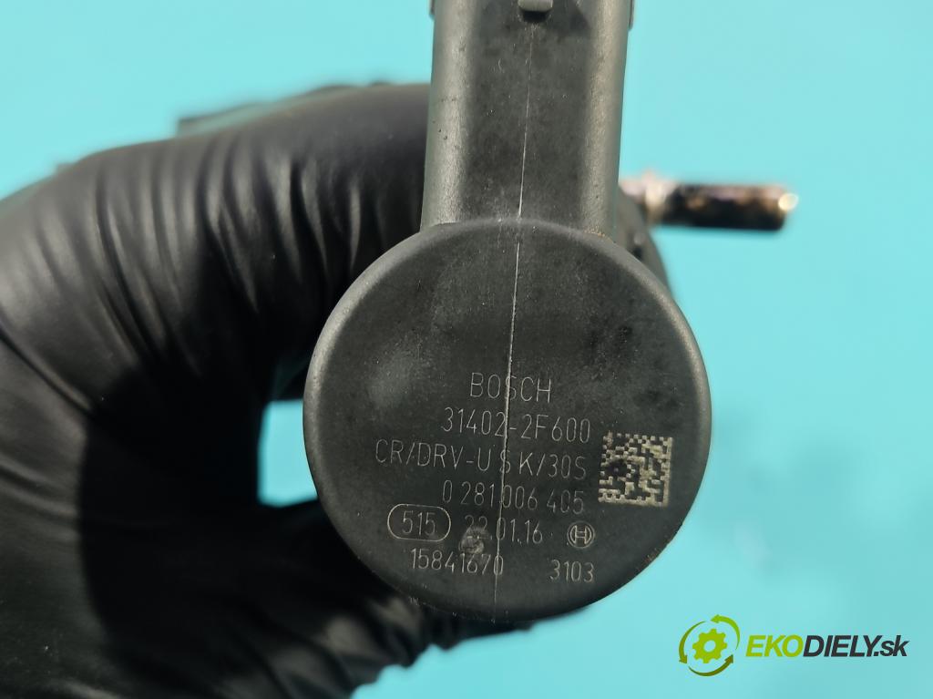 Hyundai Tucson III 2015-2020 1.7 crdi 141 HP automatic 104 kW 1685 cm3 5- lišta vstrekovacia 0445214323 (Vstrekovacia lišta)