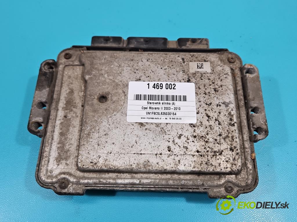 Opel Movano II 2003-2010 3.0 dti 136 HP manual 100 kW 2953 cm3 5- riadiaca jednotka motora 0281012590