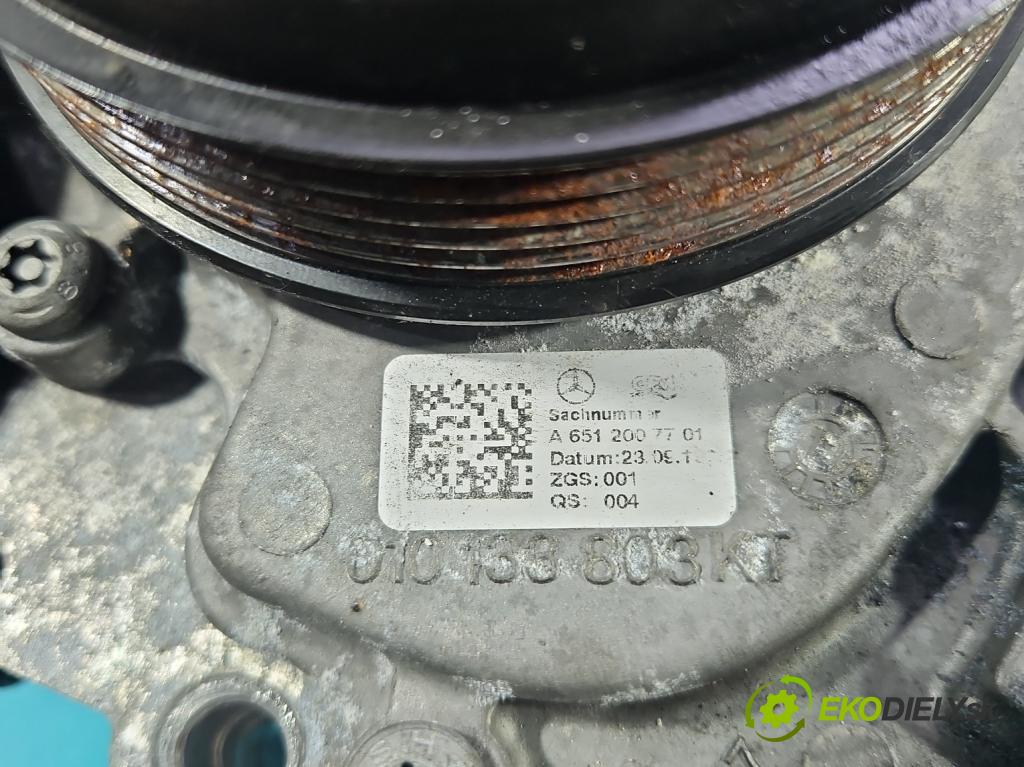 Mercedes E W212 2009-2016 2,2.0 cdi (651924) 136hp automatic 100 kW 2143 cm3 5- čerpadlo vody A6512007701 (Vodní pumpy)