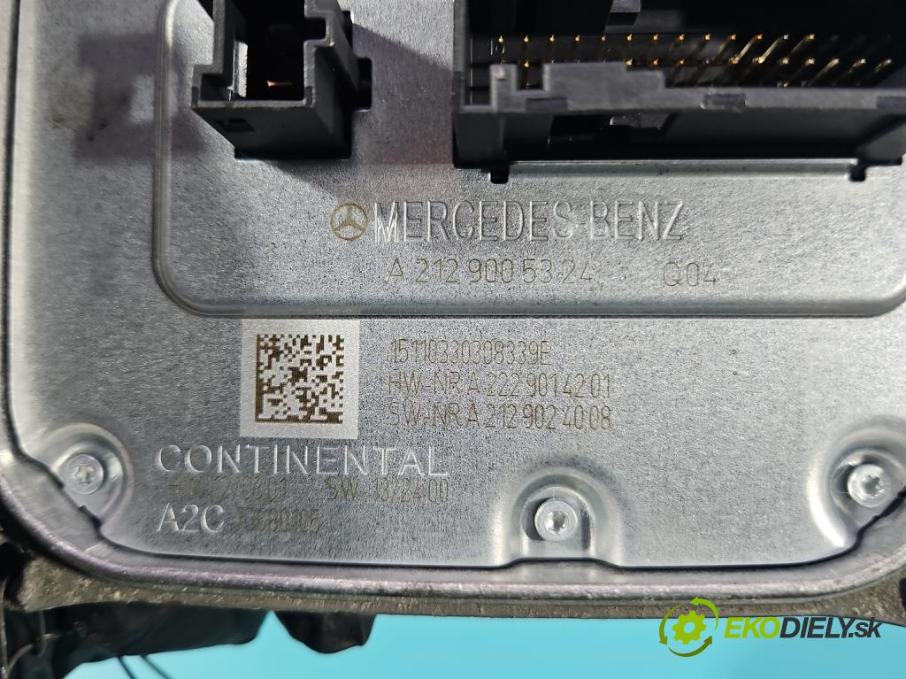 Mercedes E W212 2009-2016 2,2.0 cdi (651924) 136 HP automatic 100 kW 2143 cm3 5- střídač: xenon A2129005324 (Riadiaca jednotka xenónu)