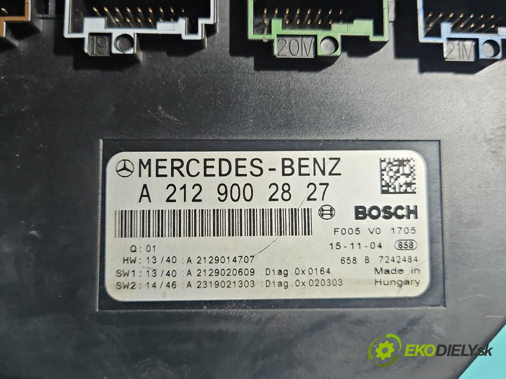 Mercedes E W212 2009-2016 2,2.0 cdi (651924) 136 HP automatic 100 kW 2143 cm3 5- skrinka poistka 2129002827 (Poistková skrinka)