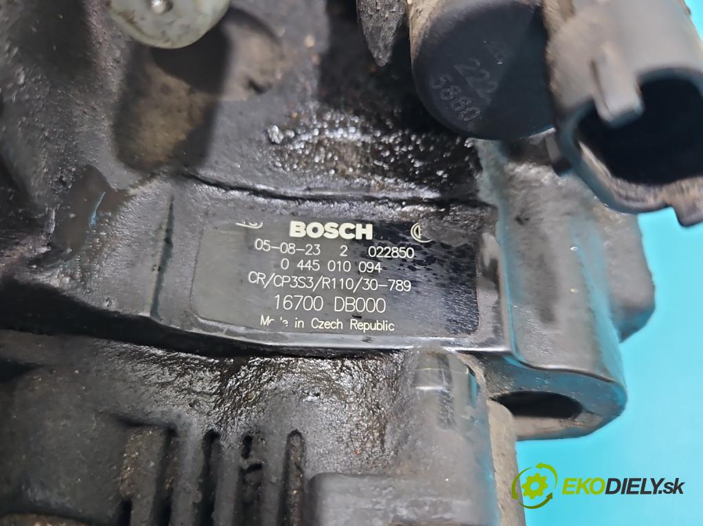 Opel Movano II 2003-2010 3.0 dti 136 HP manual 100 kW 2953 cm3 5- čerpadlo vstrekovacia 0445010094 (Vstrekovacie čerpadlo)