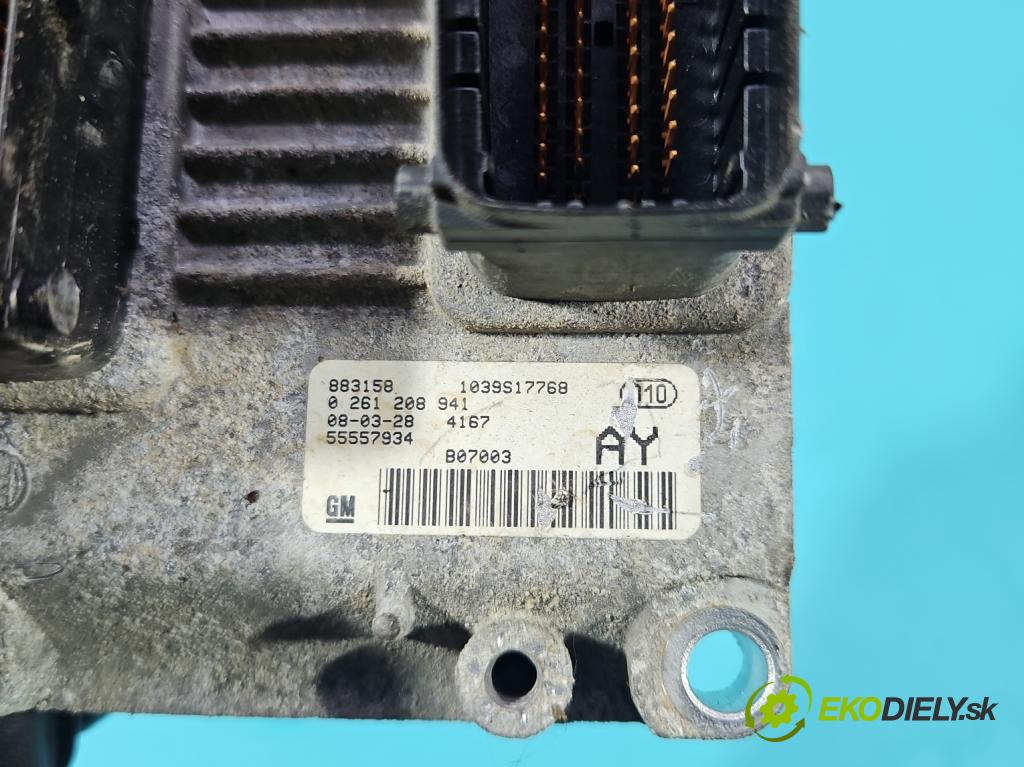 Opel Corsa D 2006-2014 1.4 16V 90 HP manual 66 kW 1364 cm3 3- riadiaca jednotka motora 0261208941