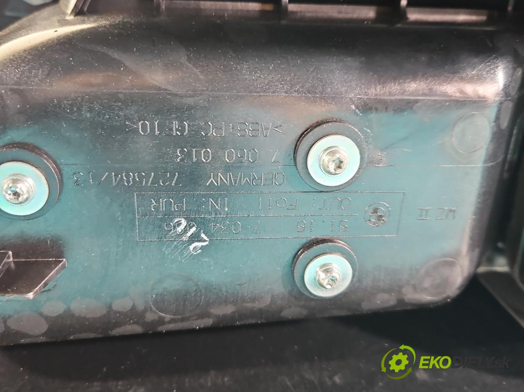 Bmw 5 E60 2003-2010 2.5 R6 192 HP automatic 141 kW 2494 cm3 5- operadlo 7034086 (Lakťová opierka)