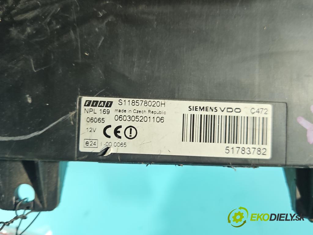 Fiat Panda II 2003-2012 1.1 54 HP manual 40 kW 1108 cm3 5- riadiaca jednotka ostatné 51783782