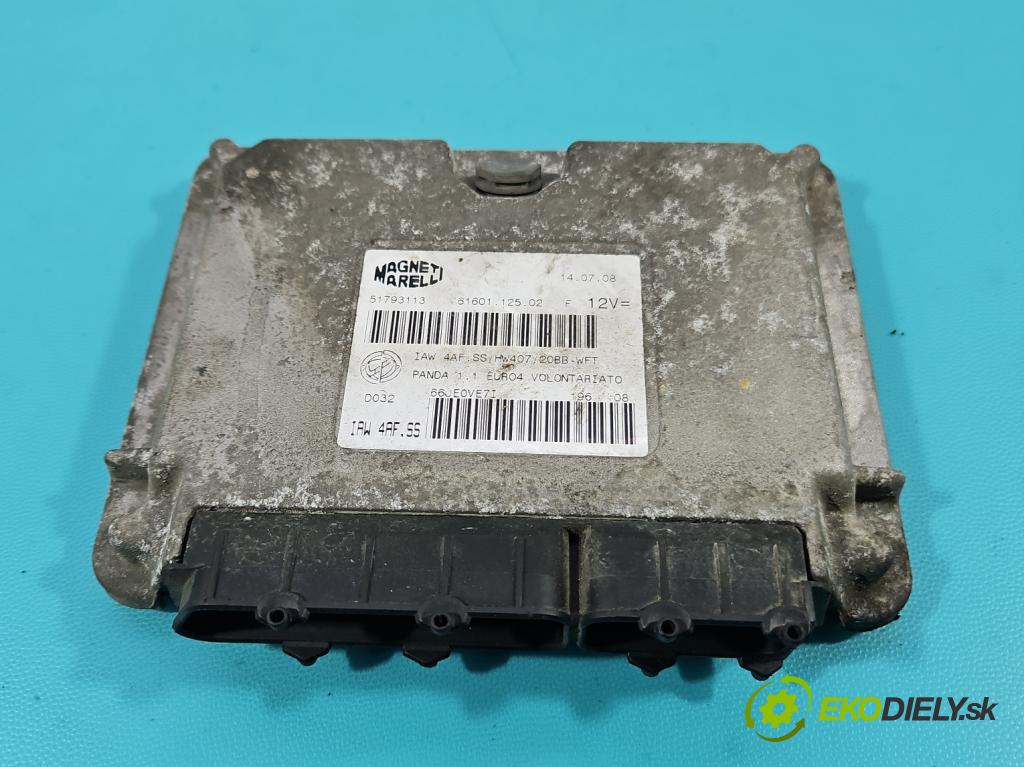Fiat Panda II 2003-2012 1.1 54 HP manual 40 kW 1108 cm3 5- riadiaca jednotka motora 51793113