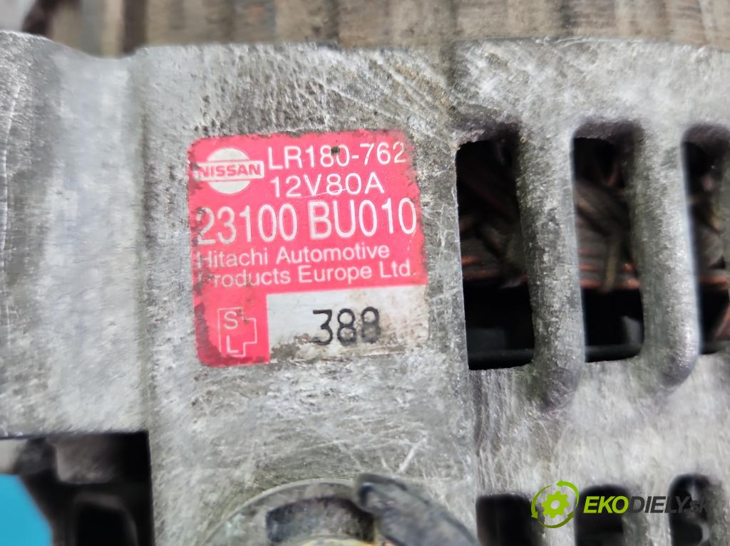 Nissan Primera P12 2001-2007 1.8 16V 116 HP manual 85 kW 1769 cm3 5- Alternator 23100-BU010 (Alternátor)
