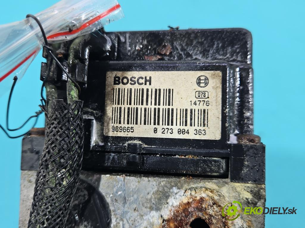 Opel Zafira A 1999-2005 1.8 16V 125 HP manual 92 kW 1796 cm3 5- čerpadlo abs 0273004363 (Pumpa ABS)