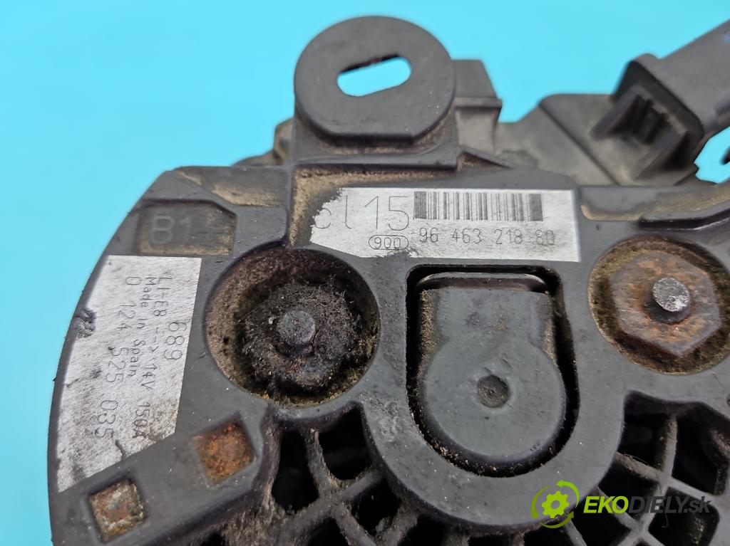 Citroen C3 I 2002-2009 1.4 hdi 68 HP manual 50 kW 1398 cm3 5- Alternator 9646321880 (Alternátor)