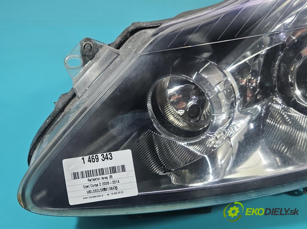 Opel Corsa D 2006-2014 1.4 16V 90 hp manual 66 kW 1364 cm3 3- světlo levý 13186385 (Klika dveří ostatní)