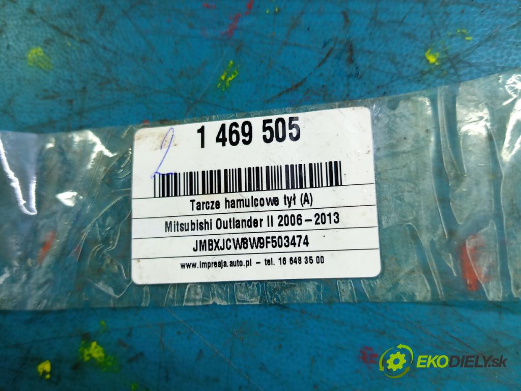 Mitsubishi Outlander II 2006-2013 2.0 DI-D 140 HP manual 103 kW 1968 cm3 5- Štíty: brzdové zadné