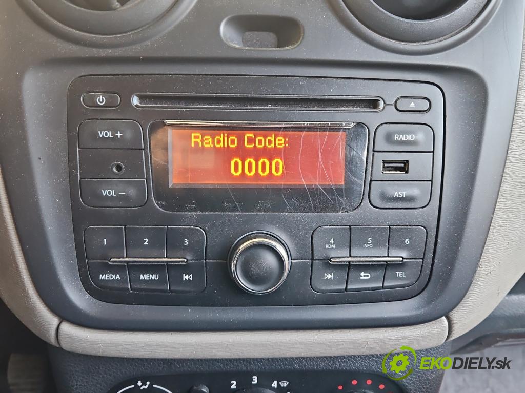 Dacia Dokker 2012- 1.6 8V 82 HP manual 60,5 kW 1598 cm3 5- Radio originál 281150954R