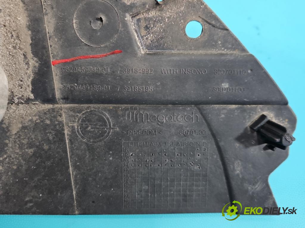 Opel Corsa F 2019- 1.2 12V 75 HP manual 55 kW 1199 cm3 5- Blatník: zadné pravé 9829469080