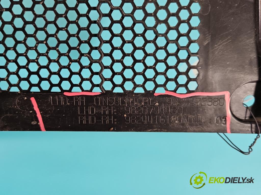 Opel Corsa F 2019- 1.2 12V 75 HP manual 55 kW 1199 cm3 5- torpédo 9830472380 (Torpédo (plast pod čelným sklom))