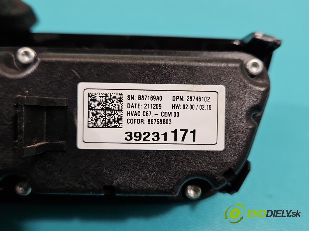Opel Corsa F 2019- 1.2 12V 75 HP manual 55 kW 1199 cm3 5- panel kúrenia 39231171