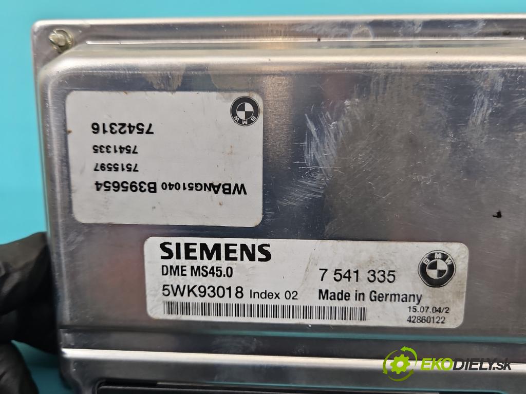 Bmw 5 E60 2003-2010 2.5 R6 192 HP automatic 141 kW 2494 cm3 5- riadiaca jednotka motora 5WK93018