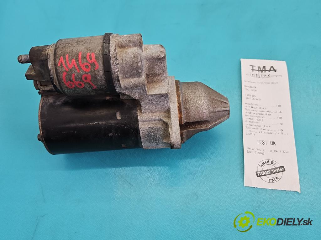Opel Corsa D 2006-2014 1.4 16V 90 HP manual 66 kW 1364 cm3 3- štartér 24436877 (Štartér)