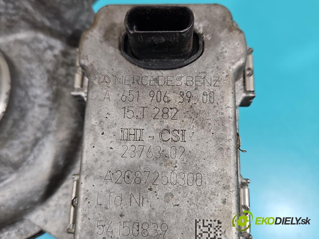 Mercedes E W212 2009-2016 2,2.0 cdi (651924) 136hp automatic 100 kW 2143 cm3 5- Turbodmychadlo A6510903580 (Kompletní turbodmychadlo)