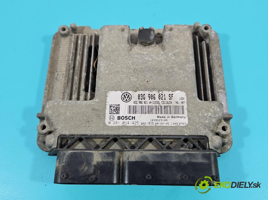 Seat Leon II 2005-2012 2.0 tdi 140 HP manual 103 kW 1968 cm3 5- riadiaca jednotka motora 03G906021SF