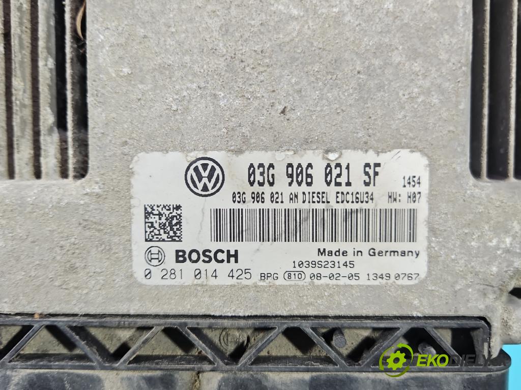 Seat Leon II 2005-2012 2.0 tdi 140 HP manual 103 kW 1968 cm3 5- riadiaca jednotka motora 03G906021SF