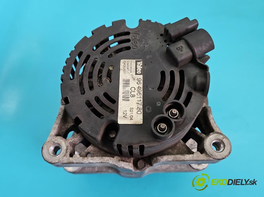 Peugeot 307 1.6 16V 109 HP manual 80 kW 1587 cm3 5- Alternator 9649611780 (Alternátor)
