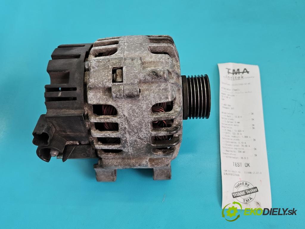 Peugeot 307 1.6 16V 109 HP manual 80 kW 1587 cm3 5- Alternator 9649611780 (Alternátor)