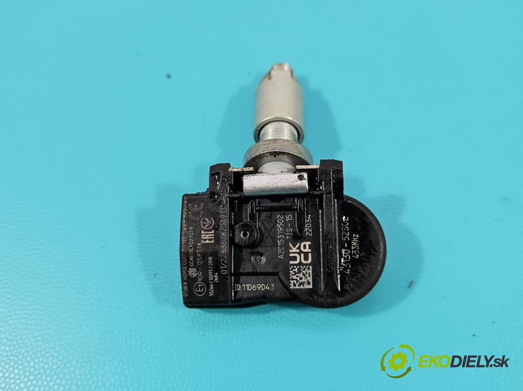 Opel Corsa F 2019- 1.2 12V 75 HP manual 55 kW 1199 cm3 5- snímač tlak: pneumatika 43130-52S02 (Snímač tlaku v pneumatike)