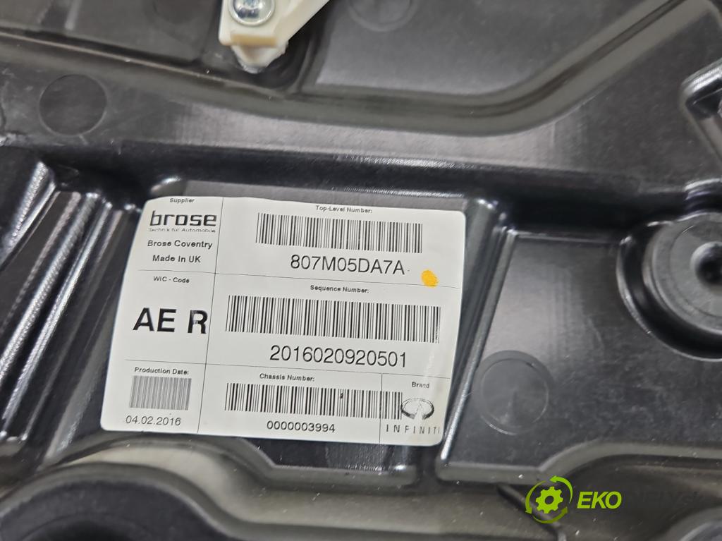 Infiniti Q30 2015-2019 1.6 T 156 hp automatic 115 kW 1595 cm3 5- mechanismus stahování přední pravý A2469065200