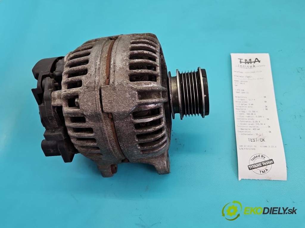 Seat Leon II 2005-2012 2.0 tdi 140 HP manual 103 kW 1968 cm3 5- Alternator 06F903023F (Alternátor)