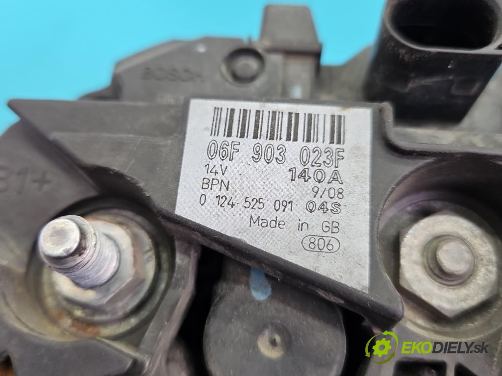 Seat Leon II 2005-2012 2.0 tdi 140 HP manual 103 kW 1968 cm3 5- Alternator 06F903023F (Alternátor)