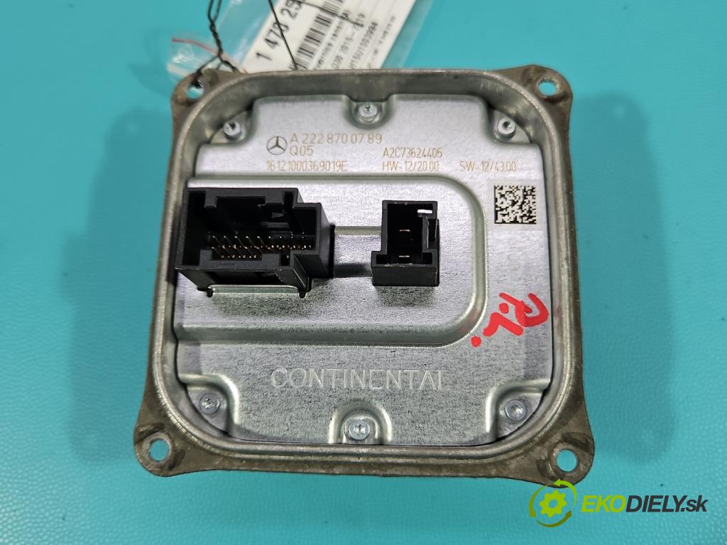 Infiniti Q30 2015-2019 1.6 T 156 HP automatic 115 kW 1595 cm3 5- střídač: xenon A2228700789 (Riadiaca jednotka xenónu)