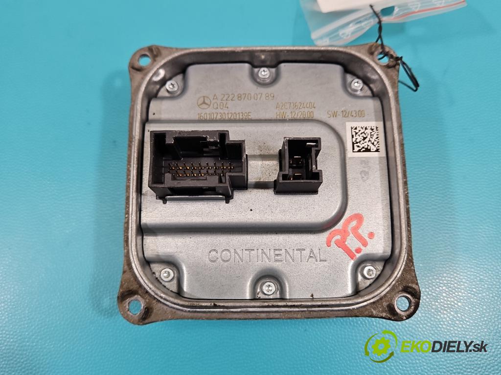 Infiniti Q30 2015-2019 1.6 T 156 HP automatic 115 kW 1595 cm3 5- střídač: xenon A2228700789 (Riadiaca jednotka xenónu)