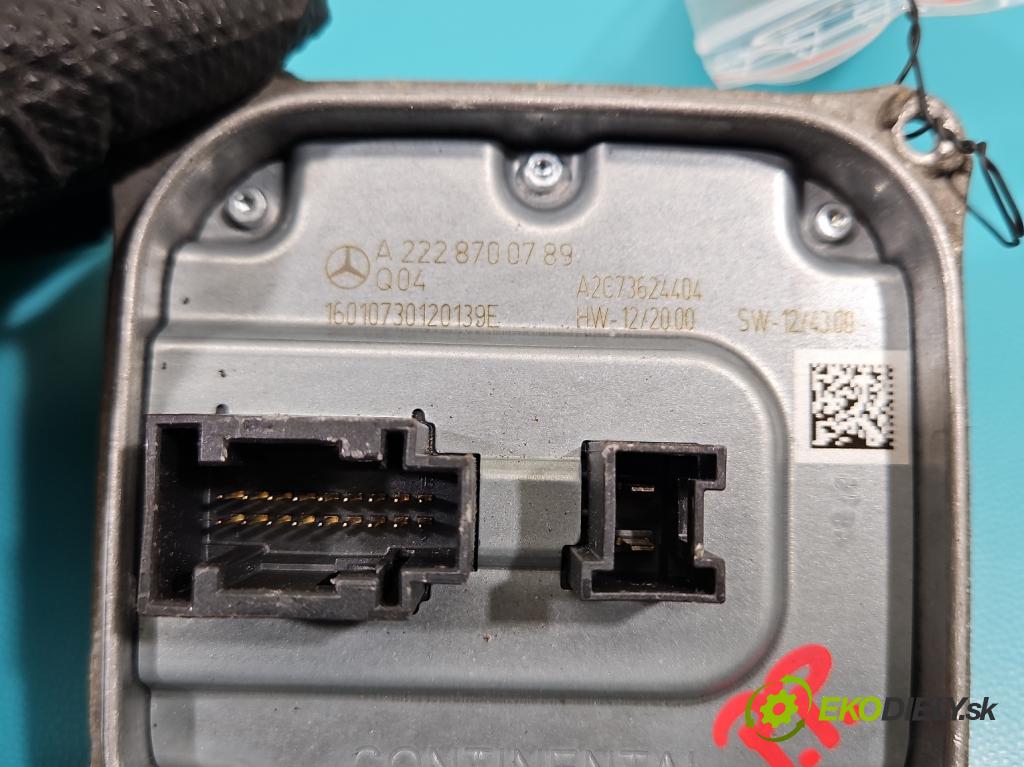 Infiniti Q30 2015-2019 1.6 T 156 HP automatic 115 kW 1595 cm3 5- střídač: xenon A2228700789 (Riadiaca jednotka xenónu)