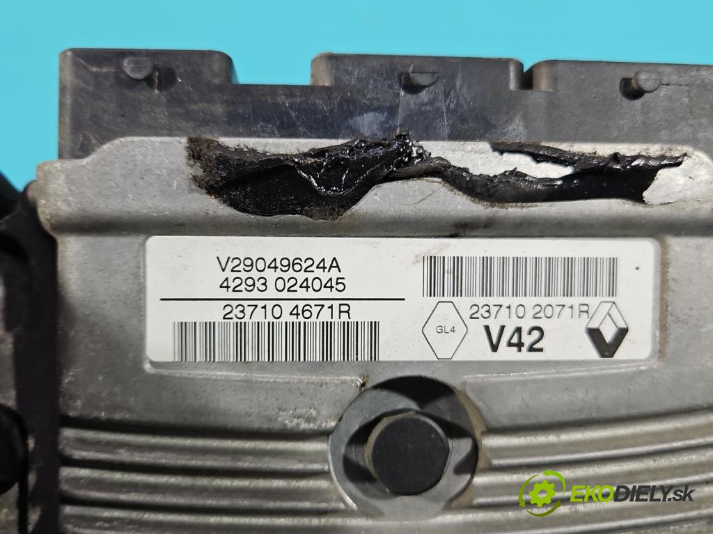 Dacia Dokker 2012- 1.6 8V 82 HP manual 60,5 kW 1598 cm3 5- riadiaca jednotka motora 237102071R