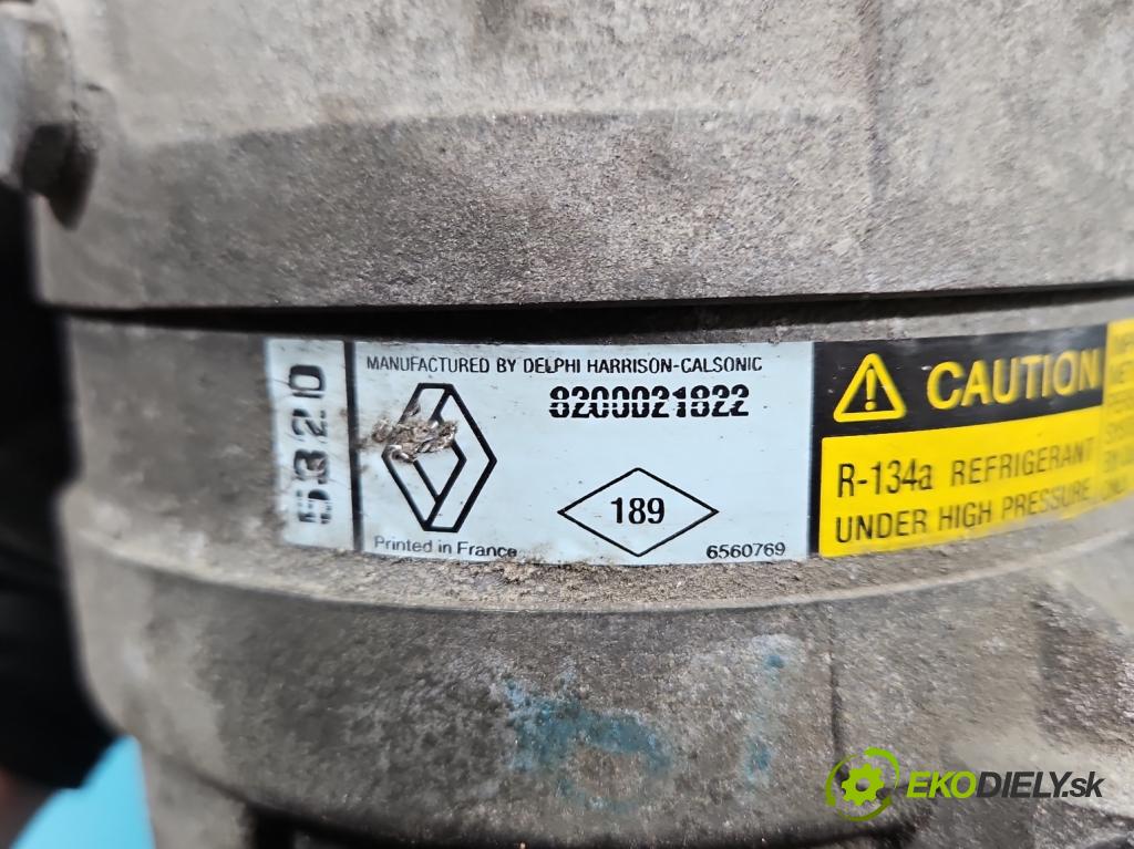 Renault Laguna II 2001-2007 1.8 16V 116 HP manual 85 kW 1783 cm3 5- Kompresor: klimatizácie 8200021822 (Kompresor klimatizácie)