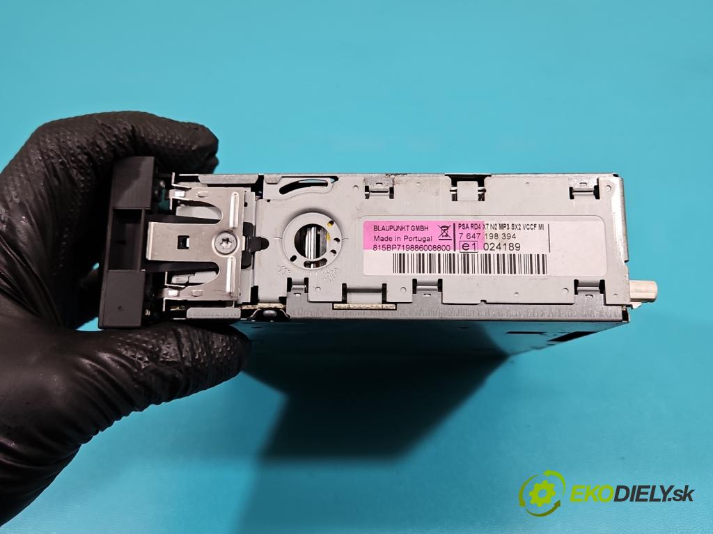Citroen C5 II 2008-2017 2.0 hdi 136 HP manual 100 kW 1997 cm3 4- Radio originál 9663080277