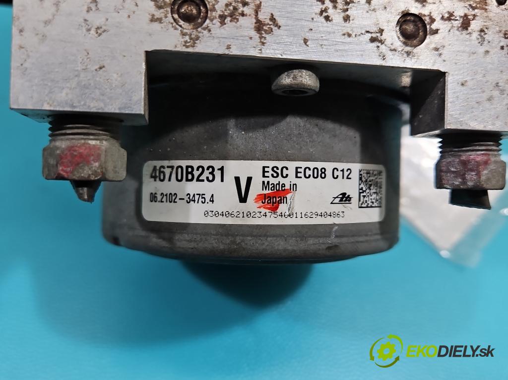 Mitsubishi Outlander III 2012-2022 2.0 16V 150 HP manual 110 kW 1998 cm3 5- čerpadlo abs 4670B231 (Pumpa ABS)