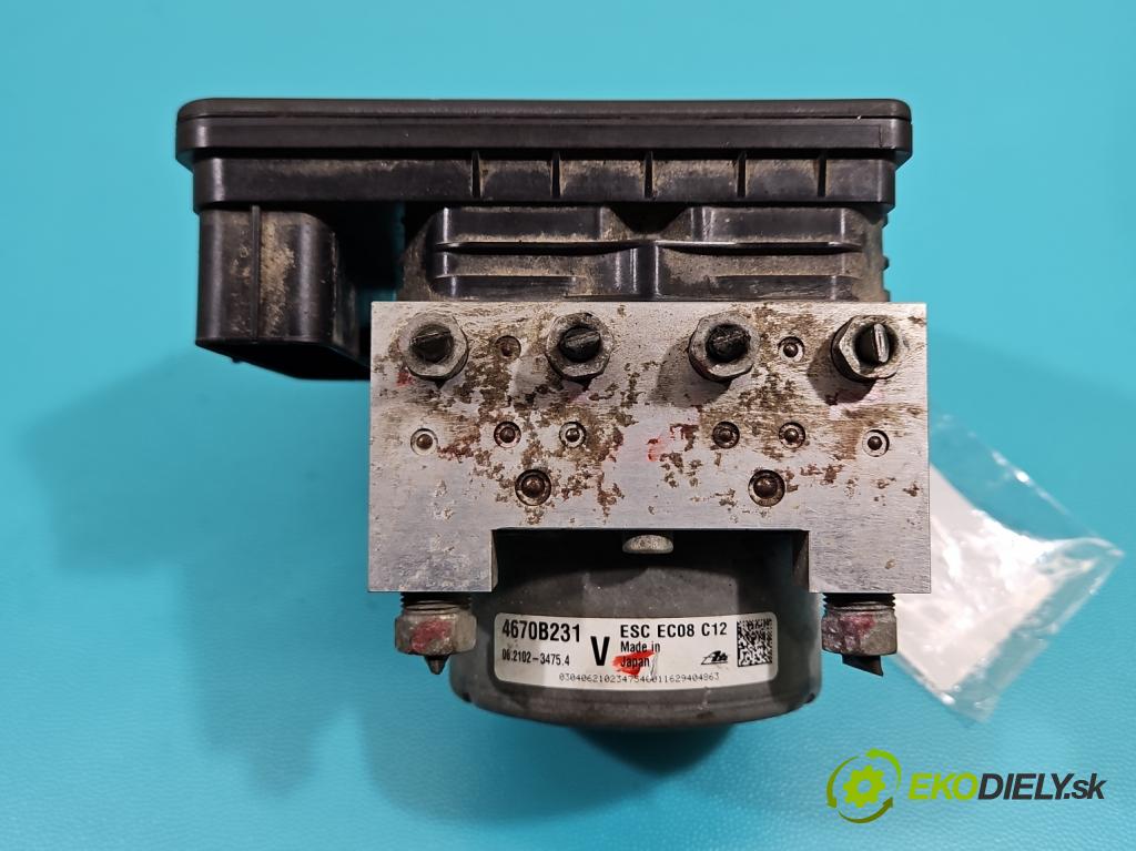 Mitsubishi Outlander III 2012-2022 2.0 16V 150 HP manual 110 kW 1998 cm3 5- čerpadlo abs 4670B231 (Pumpa ABS)